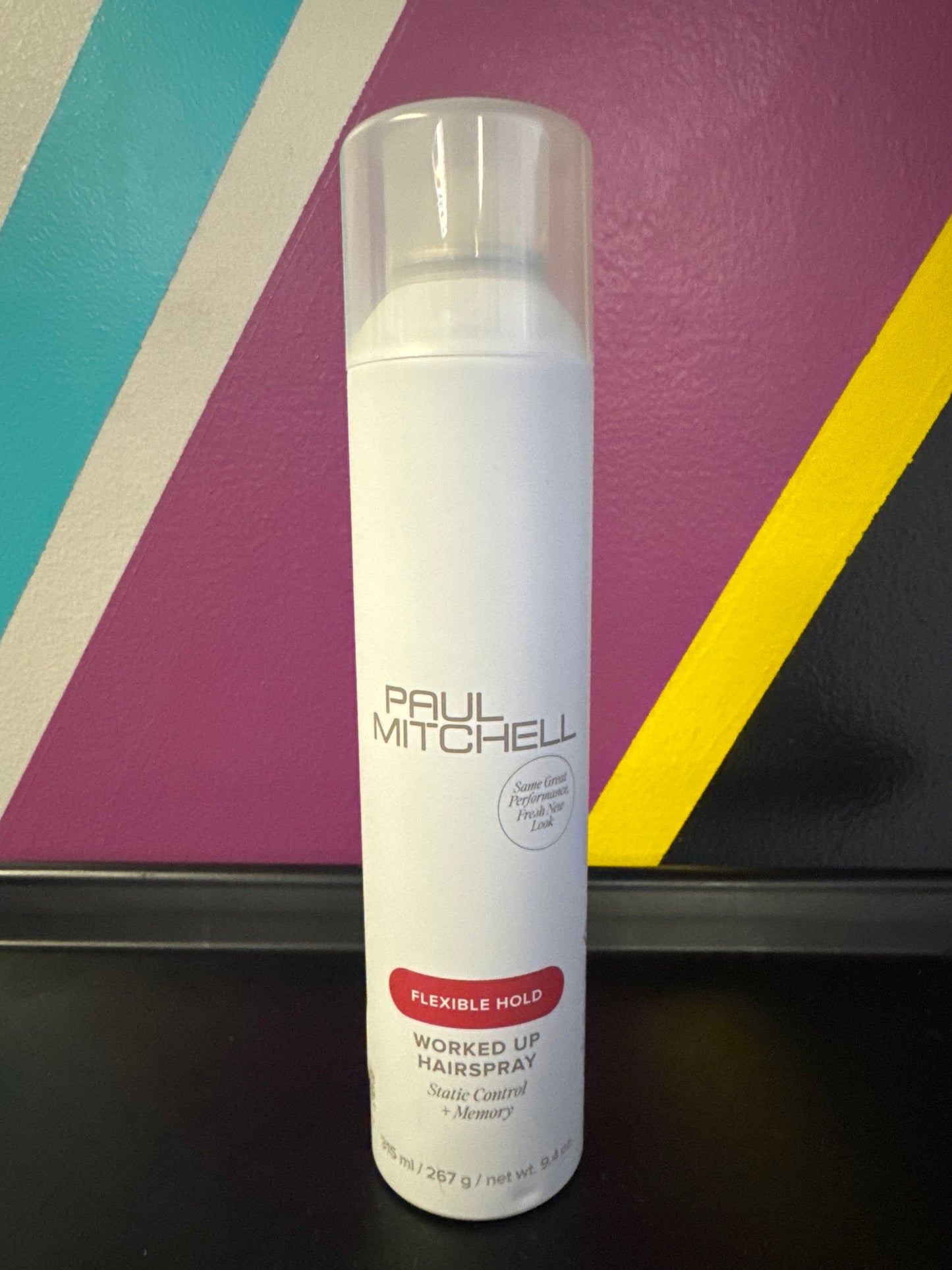 Paul Mitchell worked up hairspray